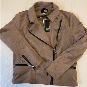 Kut from the Kloth NWT faux suede Eveline Jacket in Buff